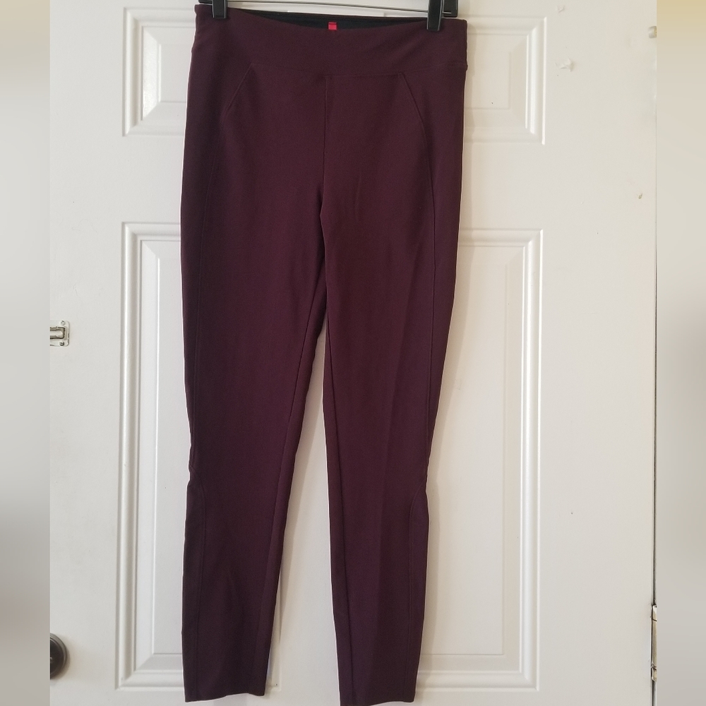 Spanx Micro Rib Knit Control Top Skimmer Leggings Size L - Picture 3 of 14